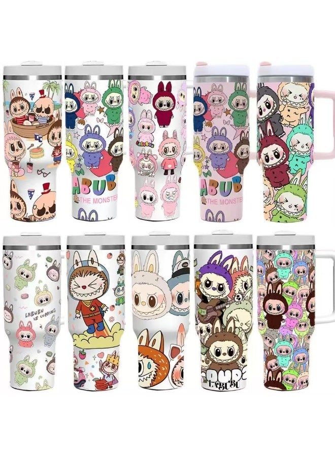 × Labubu Limited Edition Collab Tumbler – 40oz Insulated Travel Cup, Cute Collectible Design - Image 3