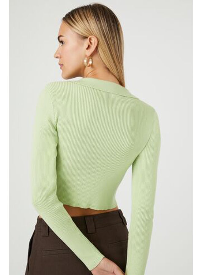 FOREVER 21 Cropped Cardigan Sweater - Image 3