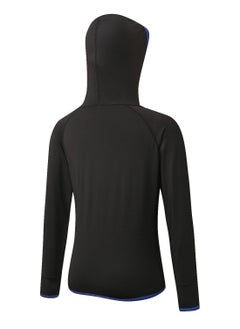 Loquat Women Quick Dry Breathable Elastic Coat Black/Blue  - Image 2