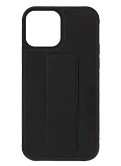 Zolo Finger Grip Holder and standing cover with Car Magnetic Multi-function Shockproof Protective Case Cover For iphone 13 Pro Black  - Image 3