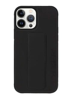 Zolo Finger Grip Holder and standing cover with Car Magnetic Multi-function Shockproof Protective Case Cover For iphone 13 Pro Black  - Image 2