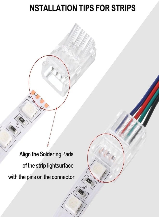 KAKA LIGHT Strip to Strip Jointer,10mm Connector Used for 240 Led Strip Light, DIY Strip Jointer, Wireless and Durable, Soldorless (Pack of 3 Pcs) - Image 2