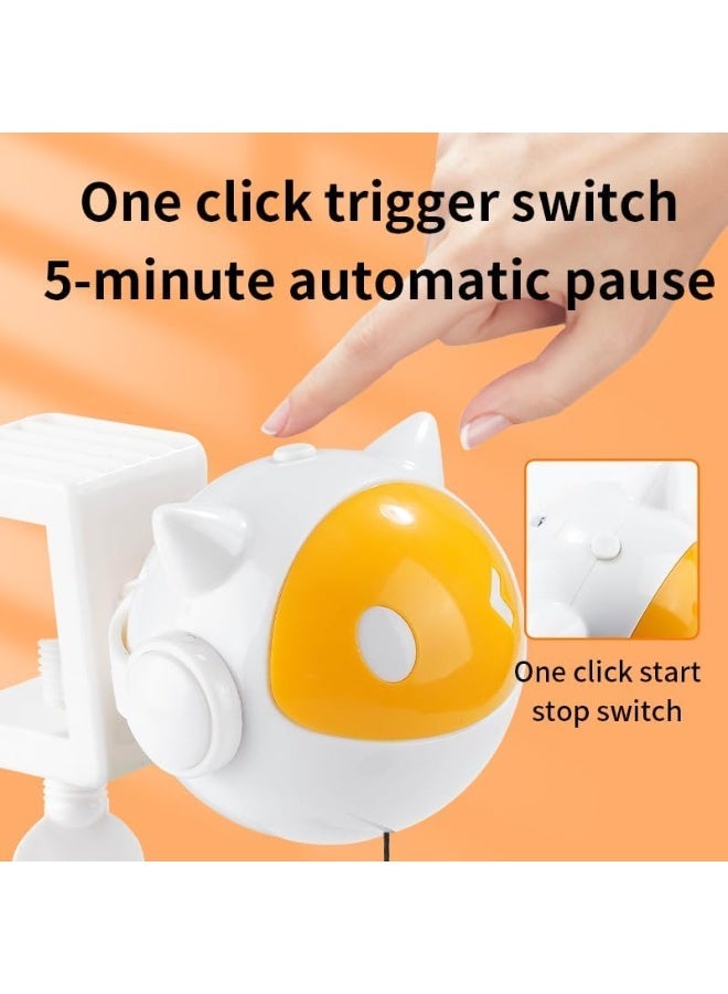 Loxira Interactive Cat Toys for Indoor Cats – Automatic Electronic Lifting Ball with Feather, Self-Play Smart Hanging Toy for Kittens, Moving Space Ball Design, Battery Powered - Image 5