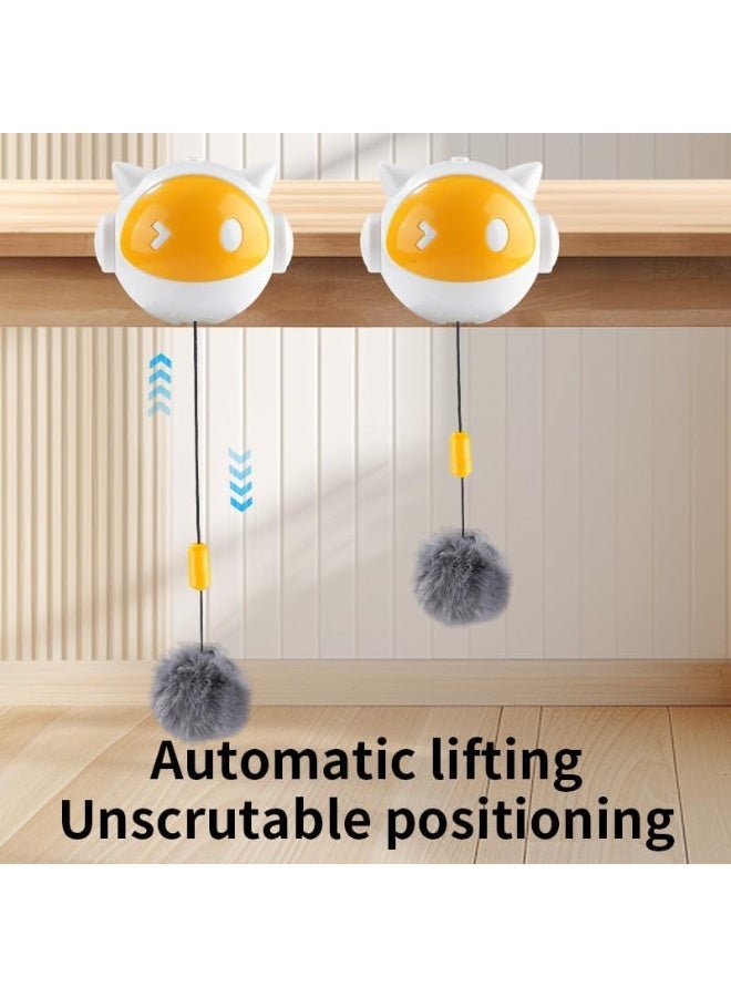Loxira Interactive Cat Toys for Indoor Cats – Automatic Electronic Lifting Ball with Feather, Self-Play Smart Hanging Toy for Kittens, Moving Space Ball Design, Battery Powered - Image 4