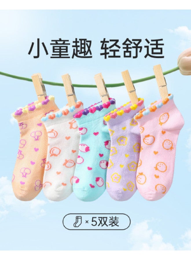 ASK JUNIOR Children's Girls Socks Autumn Soft Skin-friendly Baby Socks - Image 1
