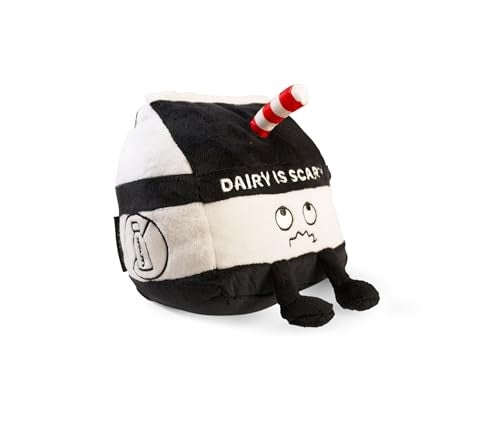 Punchkins Milk Carton Plushie Dairy is Scary Punny Milk Plush Dairy Themed Gift Food Plush Toy for Gifting - Image 1