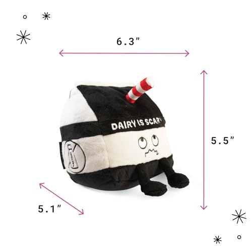 Punchkins Milk Carton Plushie Dairy is Scary Punny Milk Plush Dairy Themed Gift Food Plush Toy for Gifting - Image 5