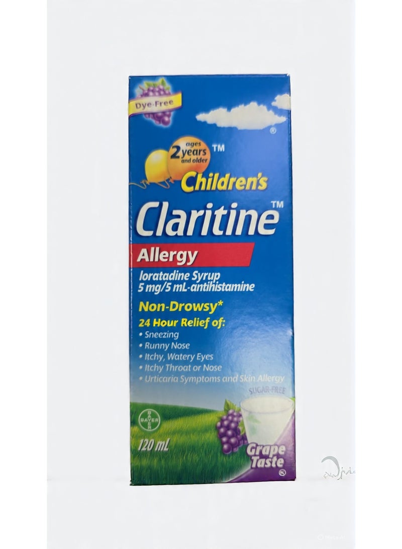 CLARITINE 5MG/5ML SYRUP 120ML