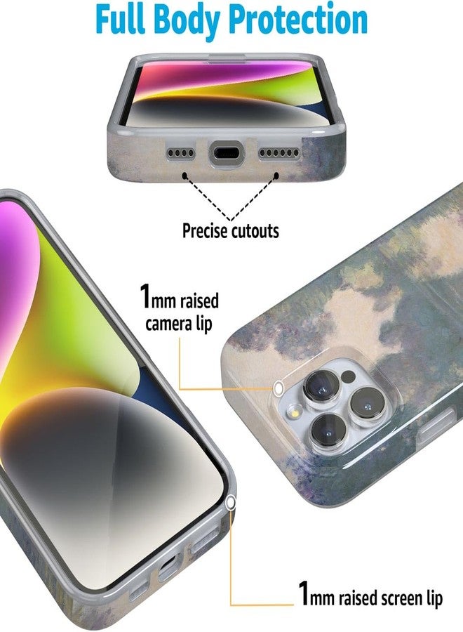 Casely جراب Casely لهاتف iPhone 16 Pro | تصميم مستوحى من لوحة مونيه الصباحية | تصميم كلاسيكي فائق النحافة | متوافق مع MagSafe - Image 5