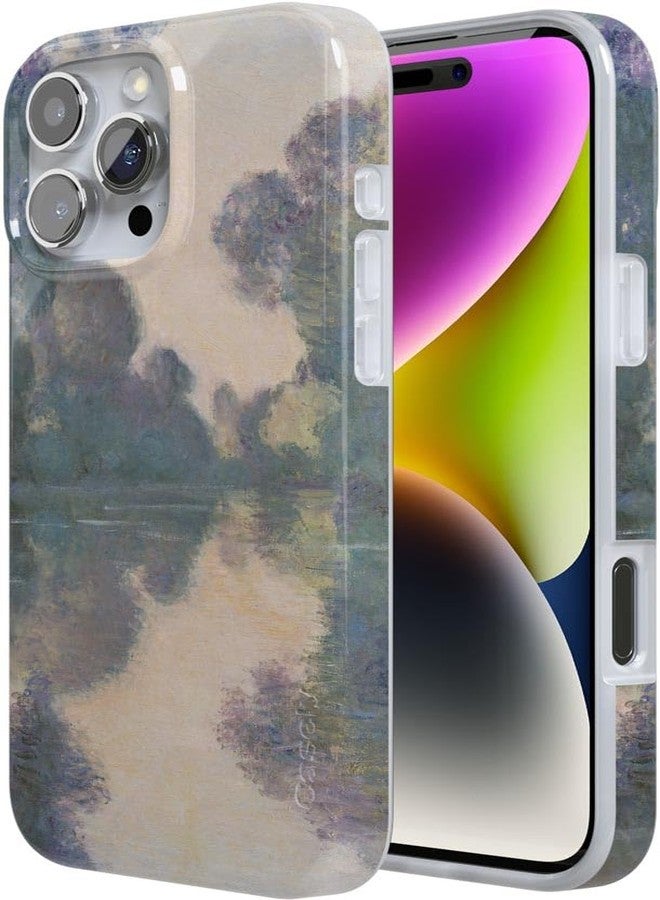Casely جراب Casely لهاتف iPhone 16 Pro | تصميم مستوحى من لوحة مونيه الصباحية | تصميم كلاسيكي فائق النحافة | متوافق مع MagSafe - Image 4