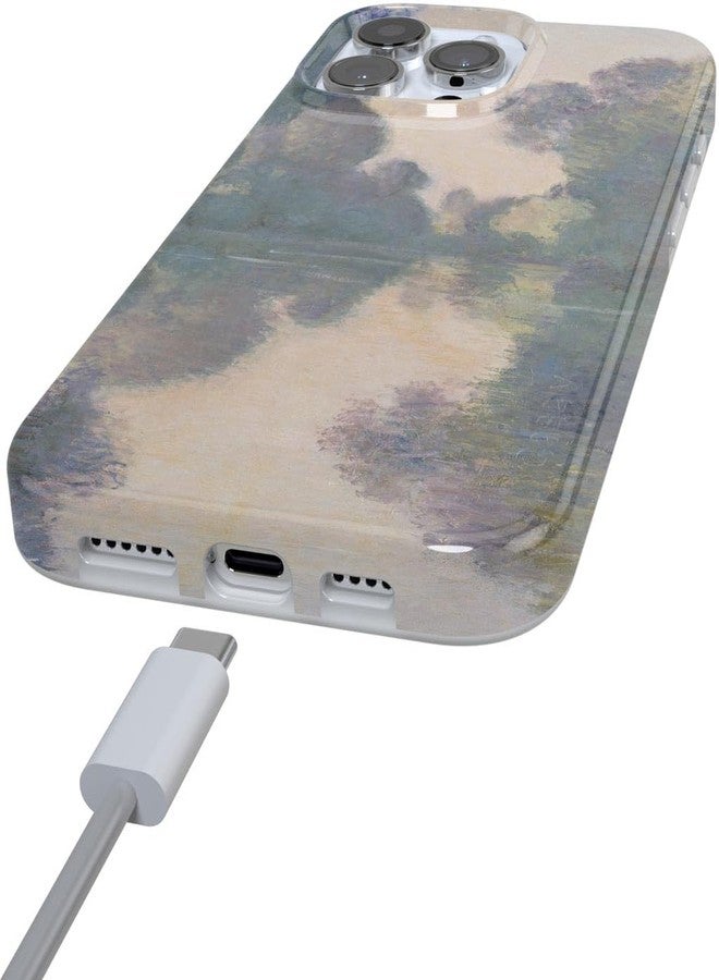 Casely جراب Casely لهاتف iPhone 16 Pro | تصميم مستوحى من لوحة مونيه الصباحية | تصميم كلاسيكي فائق النحافة | متوافق مع MagSafe - Image 2