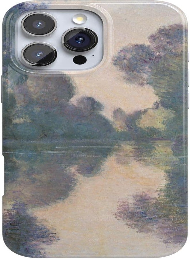 Casely جراب Casely لهاتف iPhone 16 Pro | تصميم مستوحى من لوحة مونيه الصباحية | تصميم كلاسيكي فائق النحافة | متوافق مع MagSafe - Image 1