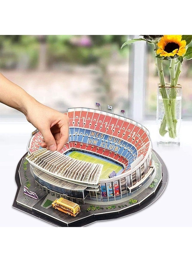 YelaJoy 100-Piece 3D jigsaw Puzzle of Camp Nou Football Field - Image 4