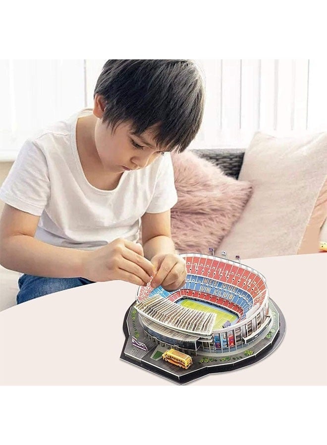 YelaJoy 100-Piece 3D jigsaw Puzzle of Camp Nou Football Field - Image 5