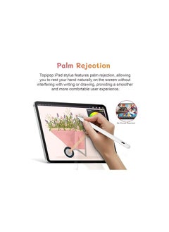 Generic 2nd Gen Active Stylus Pen for iPad with Palm Rejection – Compatible with iPad Pro 11/12.9 (2018–2023), iPad 10th–6th Gen, iPad Mini 5/6, iPad Air 3–5  - Image 2