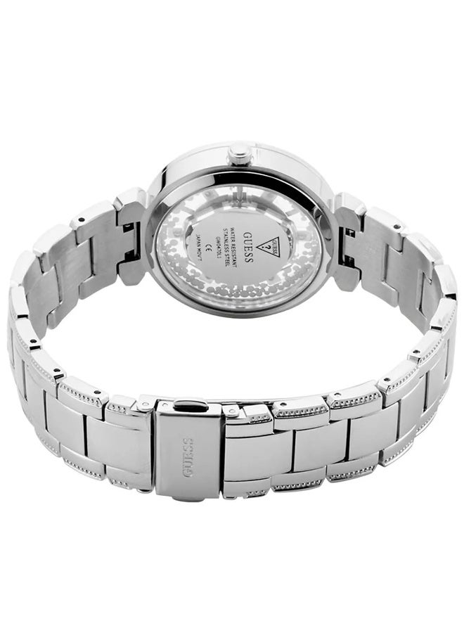 GUESS ساعة نسائية كريستال كلير GW0470L1 - Image 3