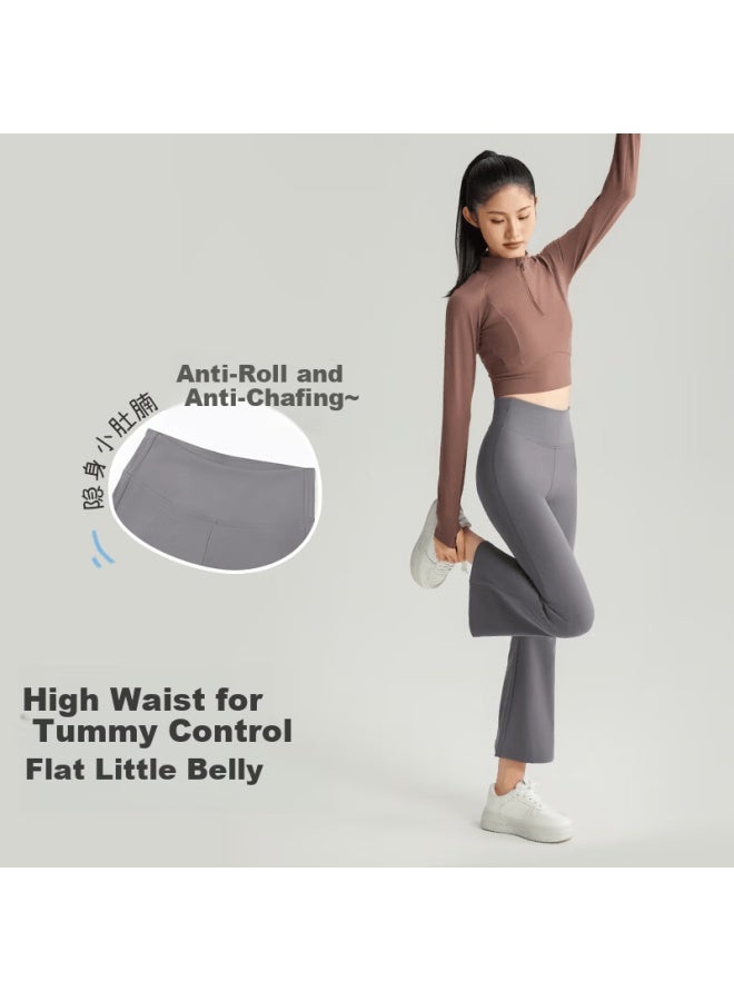 Long time companion Jiusuiban Girls' Casual Pants For Older Children, Class A High Elasticity, Non-restrictive Long Pants, Youth Breathable, Hip-lifting, Slimming, Height-enhancing Flared Pants - Image 1
