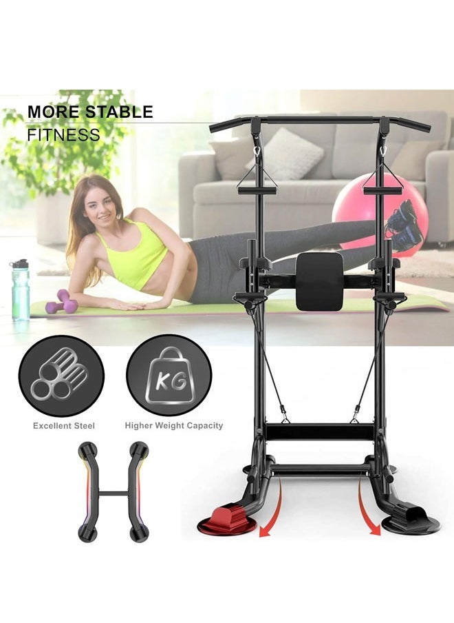 WEMART Power Tower Pull Up Dip Station Assistive Trainer Multi-Function Home Gym Strength Training Fitness Equipment grip strength trainer 400KG  - Image 2