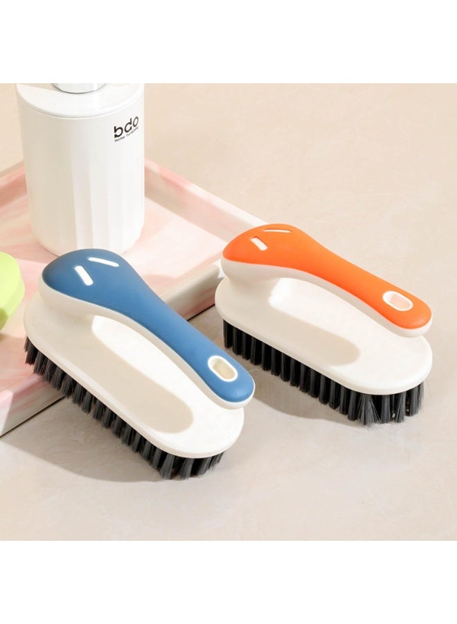 NXT Soft Scrub Cleaning Brush Stain Remover Brush Fabric Cleaning Brush Laundry Brush Small Scrub Brush Cleaner Household Cleaning Brushes for Carpet, Clothes, Bathroom 2 Pack (Gray) - Image 3