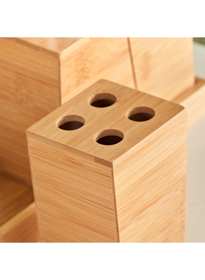 Home Box مجموعة ملحقات الحمام من ناتورا من 4 قطع 24 × 17.8 × 9.2 سم - Image 4