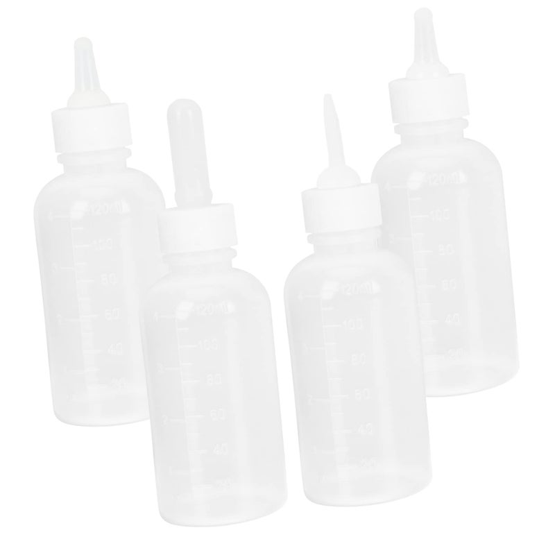 4pcs Newborn Puppy Kitten Nursing Bottle Feeder Easy Clean Squeeze High Temperature Resistant - Image 2