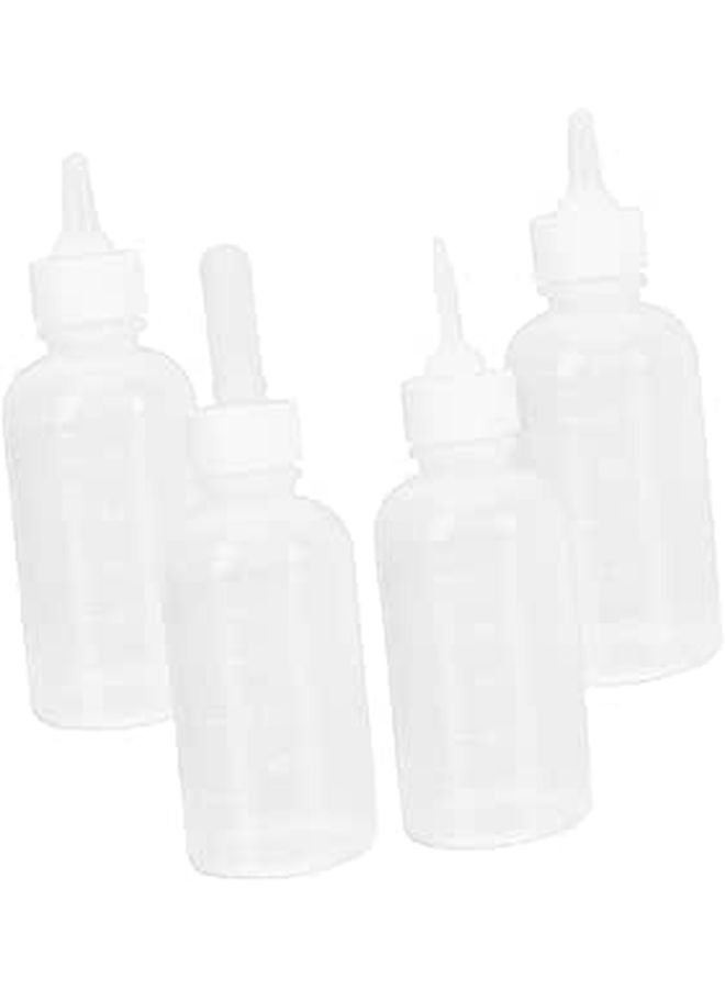 4pcs Newborn Puppy Kitten Nursing Bottle Feeder Easy Clean Squeeze High Temperature Resistant - Image 1