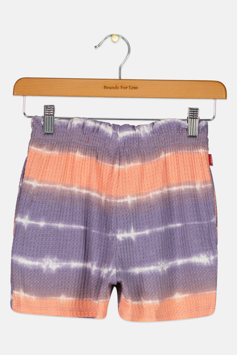 Levi's Kids Girl Textured Basic Shorts, Multicolor - Image 3