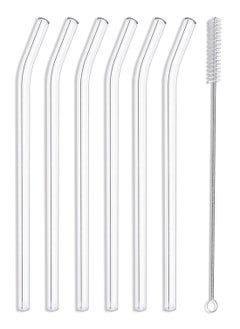 6- Reusable Transparent Glass Drinking Straws Clear 21cm - pzsku/ZCEBDE4DD34A1306C5A77Z/45/_/1726825996/da5ffa9e-9132-43bb-9476-b00816a5b835