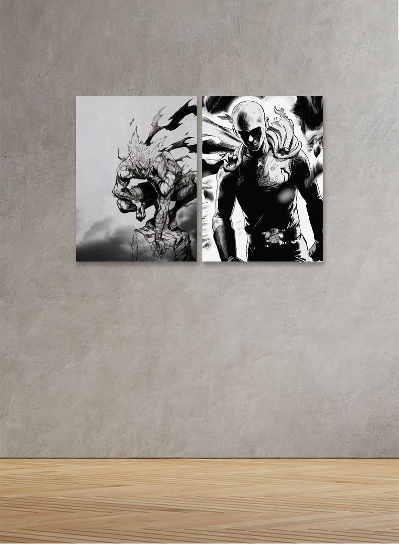 Marktna Decorative Wall Art Painting with an Animation Design,2 pieces,Size 80x60cm - Image 1