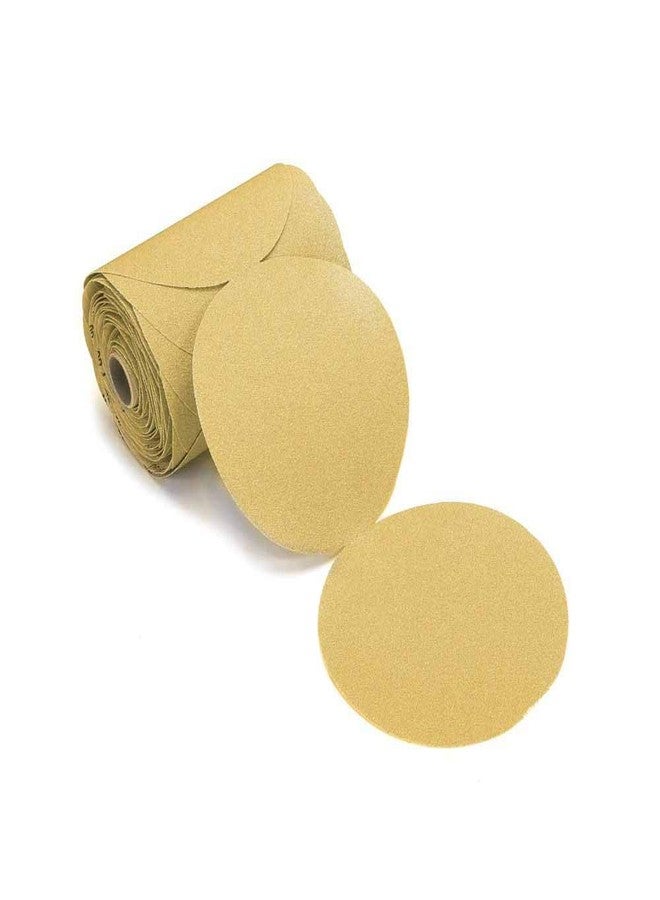 Mirka 23-342-220 Gold 6" Sticky Back PSA Sanding Discs 220 Grit, 100/Roll - Image 2