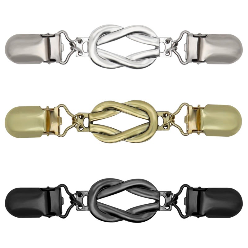 ROPAKED 3 Pcs Sweater Clips Cinch Clips Vintage Dress Clip Back Cinch Shawl Cardigan Collar Clip to Tighten Dress Pant Waist Tightener for Women