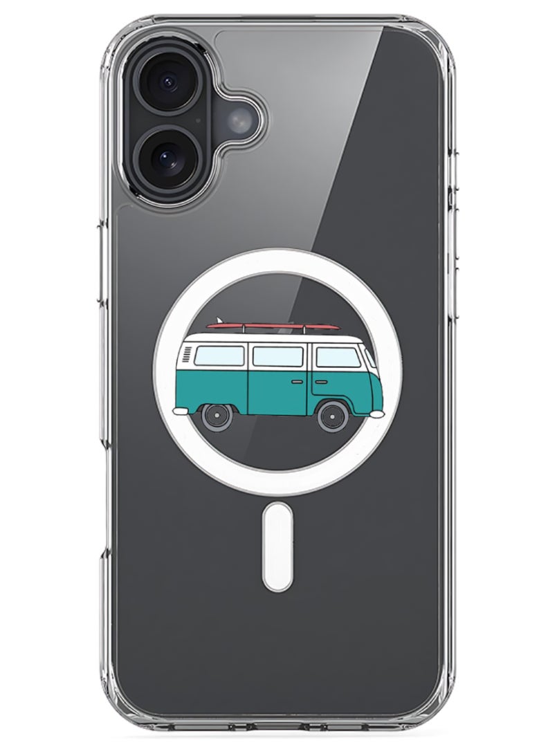 Theodor iPhone 16 Plus Magsafe Magnetic Case for iPhone Compatible with Wireless Charging, Shockproof Phone Bumper Cover - VAn - Image 1