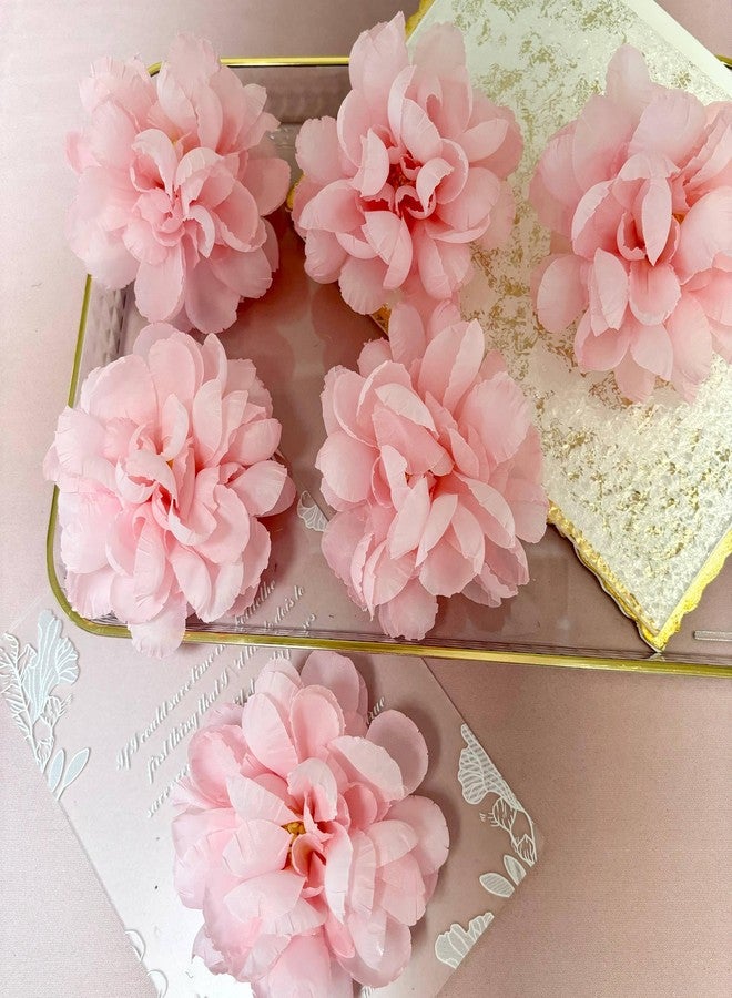 TeaSu Floating Flowers for Floating Candle Centerpieces, 12pcs Faux Flower Head for Wedding Centerpieces (Pink) - Image 5