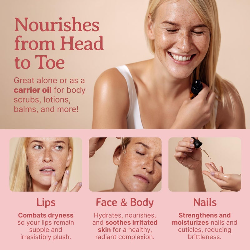 Bella Terra Oils - Prickly Pear Seed Oil 2 oz - Cold-Pressed Excellence, Packed with Vitamin E, Linoleic Acid, and Betalains, A Luxurious Touch for the Face - Image 5