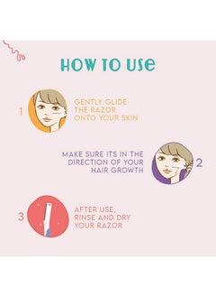 Furr Face Razor For Women | Razor For Eyebrows, Upper Lip, Forehead, Chin | Effortless Hair Removal Experience With Japanese Blade | Can Be Used Up To 5 Times | Pack Of 1  - Image 3