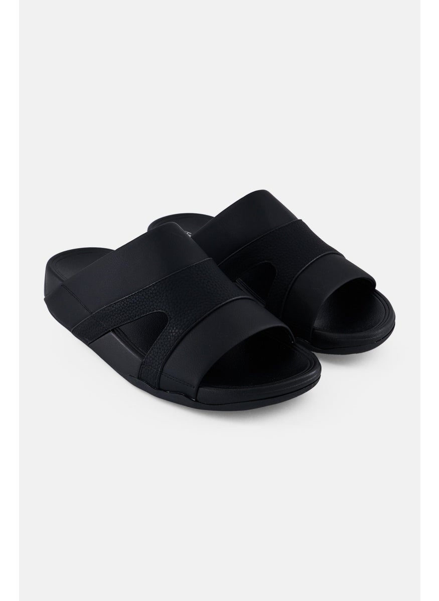 English Laundry Men Slip On Arabic Sandals, Black  - Image 1
