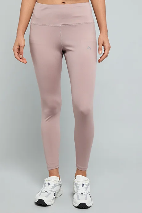 أر أند بي Solid Active Leggings With Elastic Waist