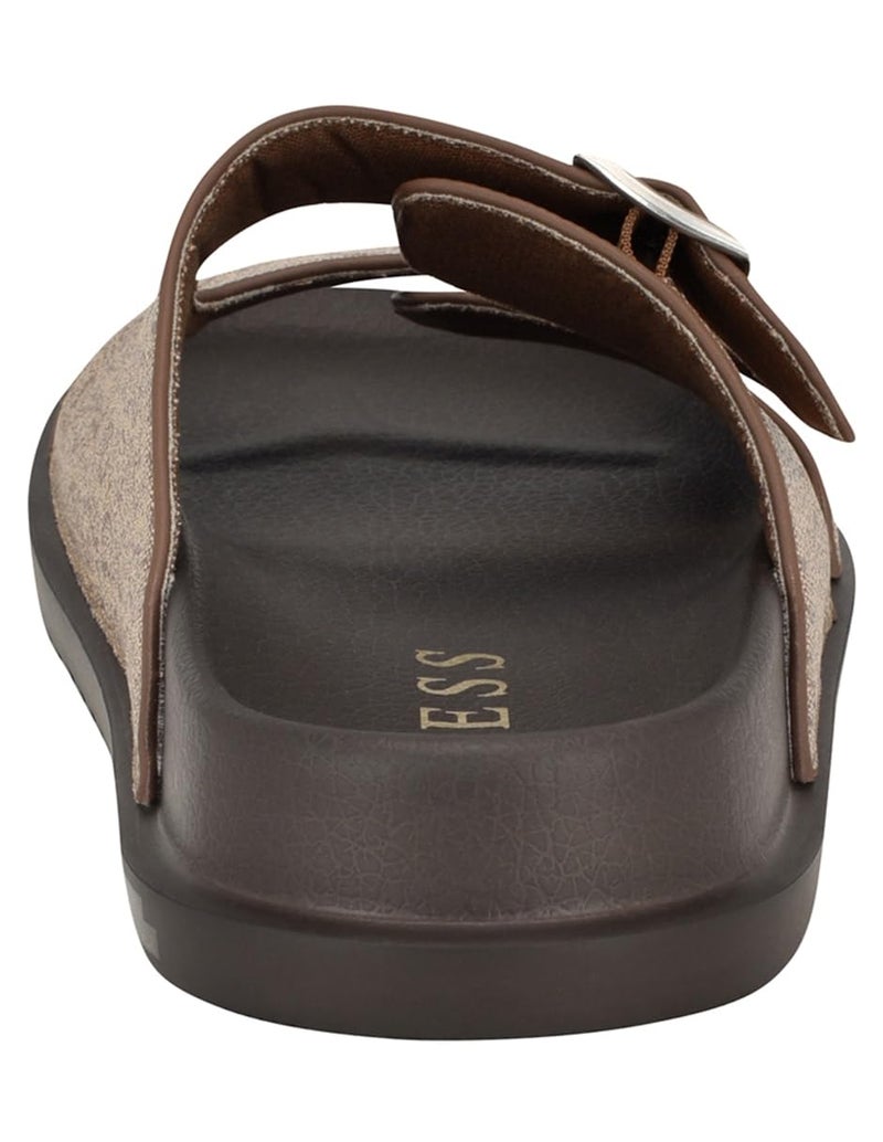 Guess Men's VERONE Sandal, Brown Logo Multi 230, 9 - Image 3