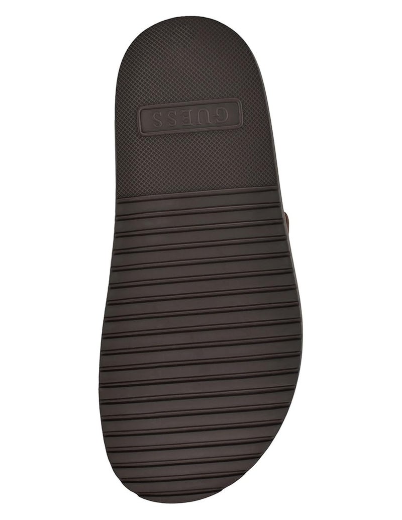 Guess Men's VERONE Sandal, Brown Logo Multi 230, 9 - Image 5