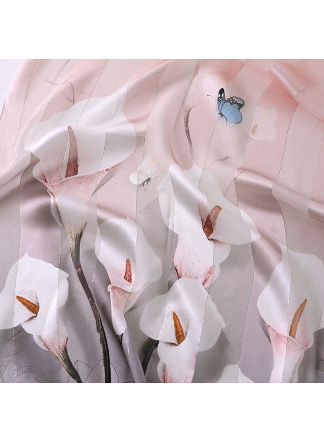 Hang Silk House Hangsifu Pure Silk Mulberry Silk Chinese-style Scarf Shawl Wrap, Birthday Gift Box For Wife Or Mother, Practical Gray-pink - Image 3