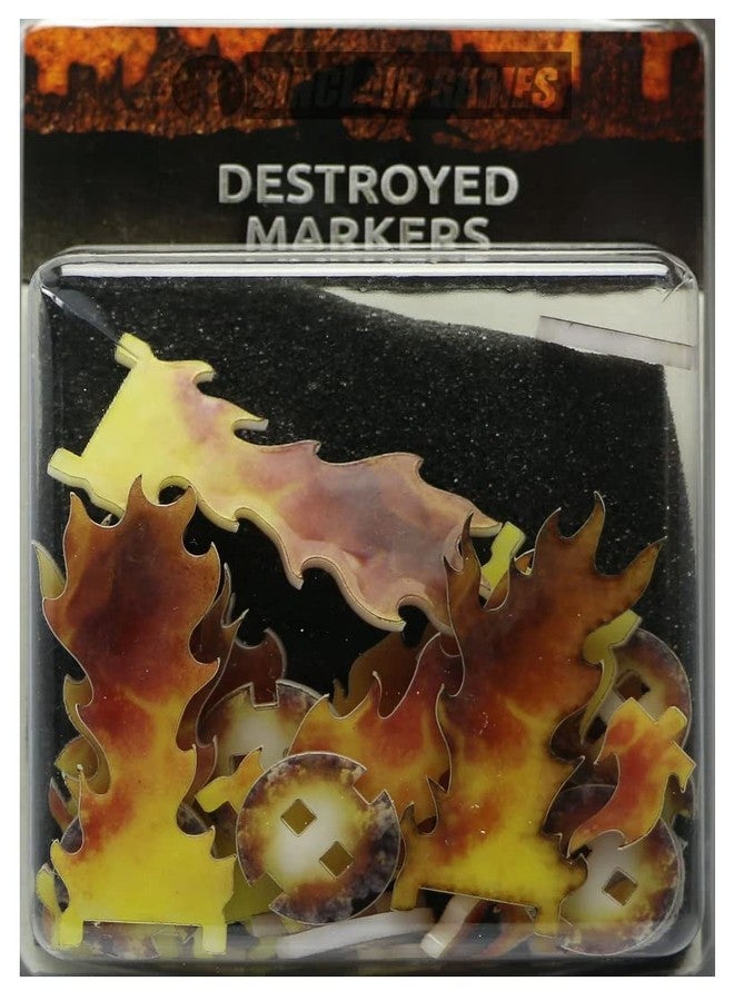 Battlefront Miniatures Flames of War 4th Edition Destroyed Markers AT005 - Image 1
