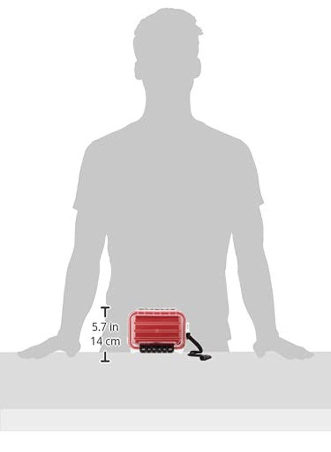 بلانو صندوق ميداني من البولي كربونات من سلسلة Plano Guide 1449، أحمر/شفاف، مقاس واحد - Image 3