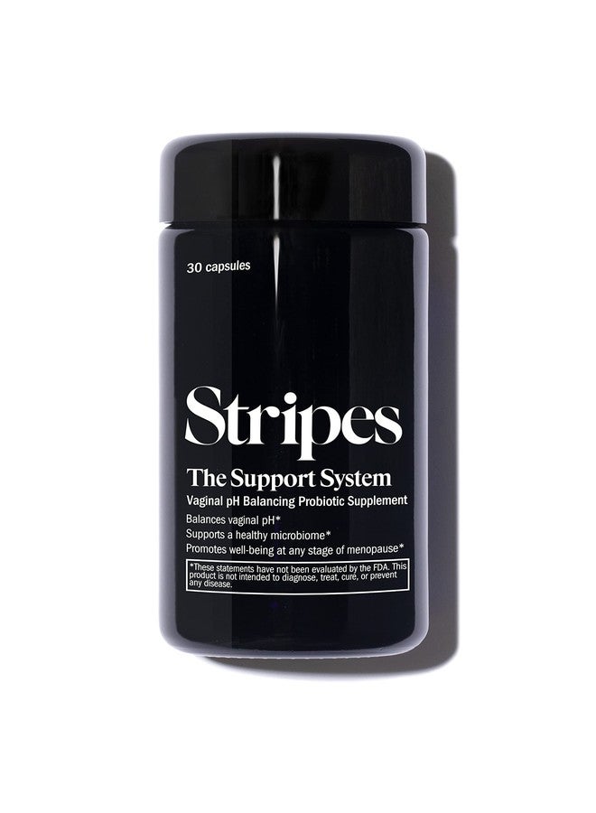 Stripes Beauty Naomi Watts The Support System Vaginal Ph Balancing Probiotic Supplement Daily Feminine Preprobiotic Supports Healthy Ph Microbiome Hormone Free Menopause Support 30 Ct - Image 1