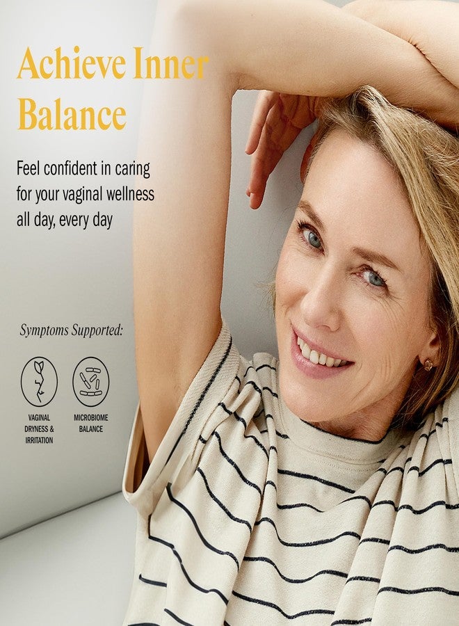 Stripes Beauty Naomi Watts The Support System Vaginal Ph Balancing Probiotic Supplement Daily Feminine Preprobiotic Supports Healthy Ph Microbiome Hormone Free Menopause Support 30 Ct - Image 3