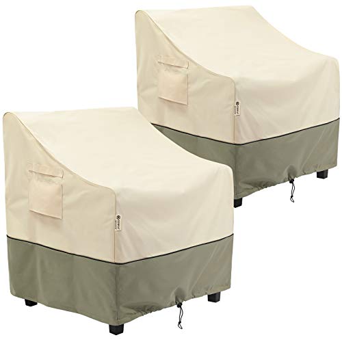 COSFLY Outdoor Furniture Patio Chair Covers Waterproof Clearance, Lounge Deep Seat Cover, Lawn Furnitures Covers Fits up to 32W x 37D x 36H inches(2 Pack) - Image 1
