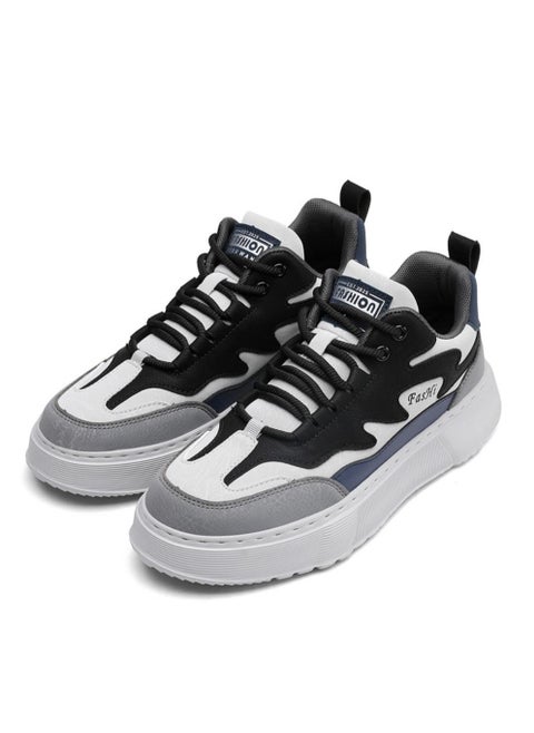 Versatile sports shoes, fashionable casual retro leather upper shoes, thick soles, and trendy shoes