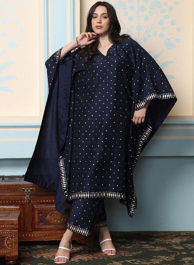 آي شين مجموعة من بنطال وقفطان مطبع بنقاط بولكا - Image 5