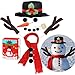 Lansian 16Pcs Christmas Snowman Decorating Making Kit Snow Toys Outdoor Fun Kids for Christmas Winter Holiday Party Decoration Gifts Funny Toys - Image 2
