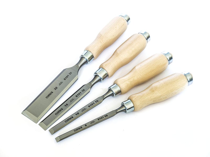 Narex Chisel Set 4 Pieces (8/10/16/32) - Image 1