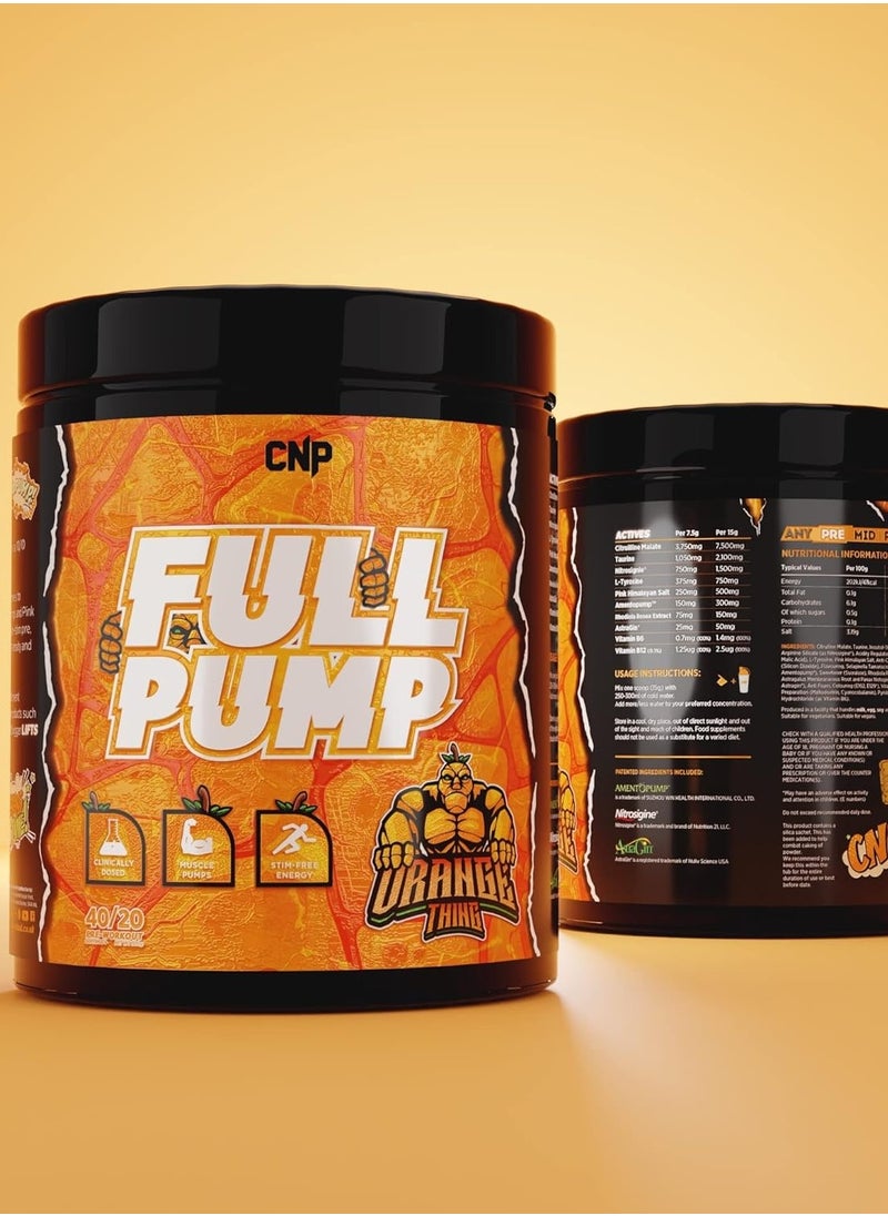 CNP Full Pump Pre-workout 300g Orange Thing Flavor - pzsku/ZCEBE97D31054E9D77318Z/45/_/1717853038/e6ee3eb0-ce1a-4953-ab93-8735e1dc1642